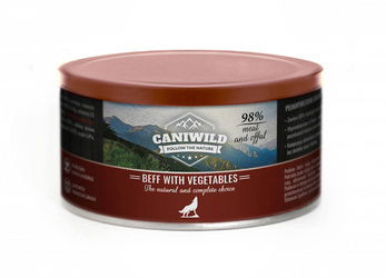 Caniwild Beef with Vegetables – puszka z zamykanym wieczkiem – 410 g